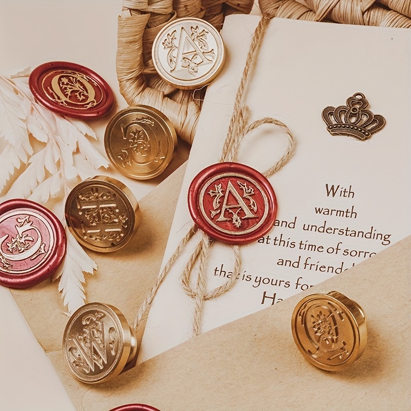 Wax Seal Stamp Set - A- M Classic Various Letters Seal