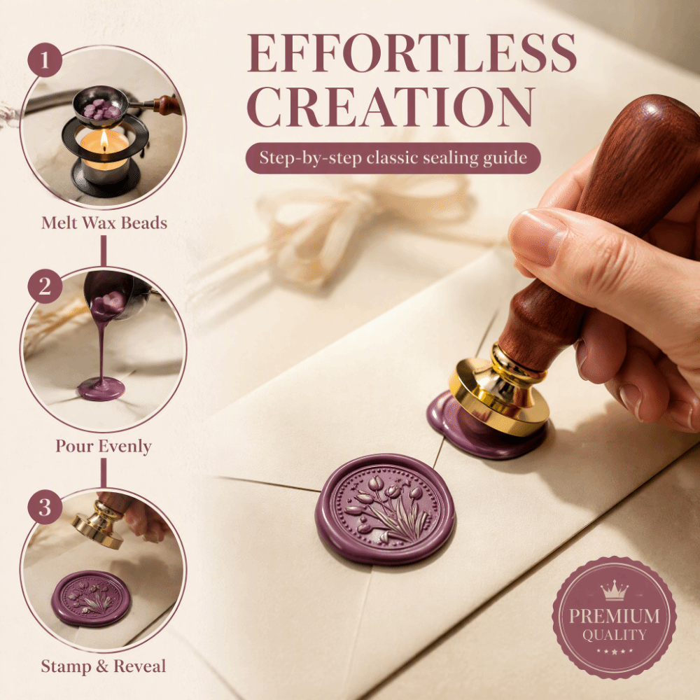 Wax Seal Stamp Set - 20 Pcs/set Zinc Alloy Wax Seal
