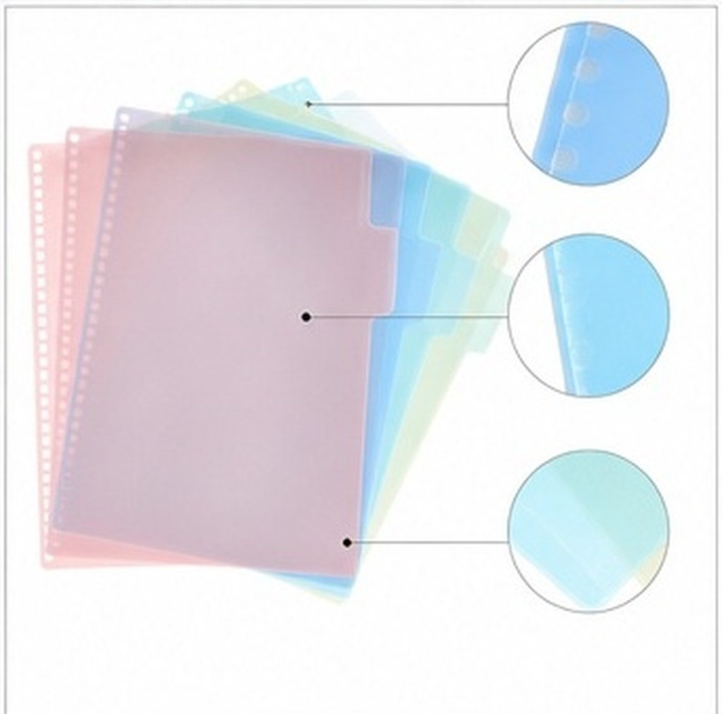 Tab Divider A4 - 6Sets Colored Page Dividers Index Binder