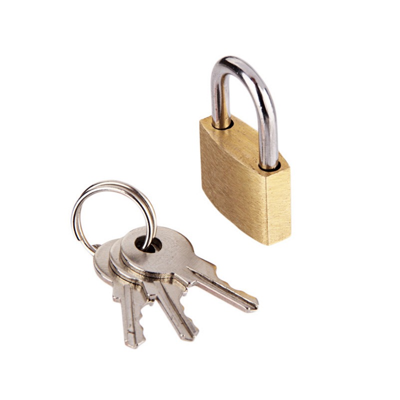 Solid Brass Padlock with 3 Key - Letter Opener Brass 评论和价格