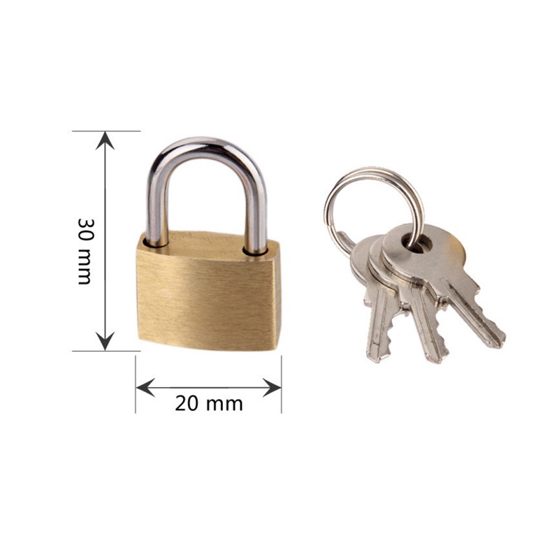 Solid Brass Padlock with 3 Key - Letter Opener Brass 评论和价格