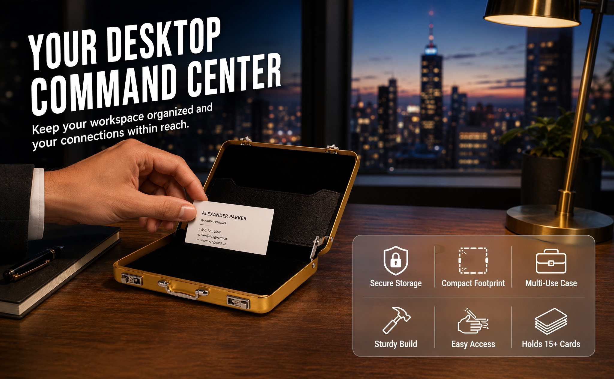 Business Card Box Aluminum Sol - Card Index Box 评论和价格