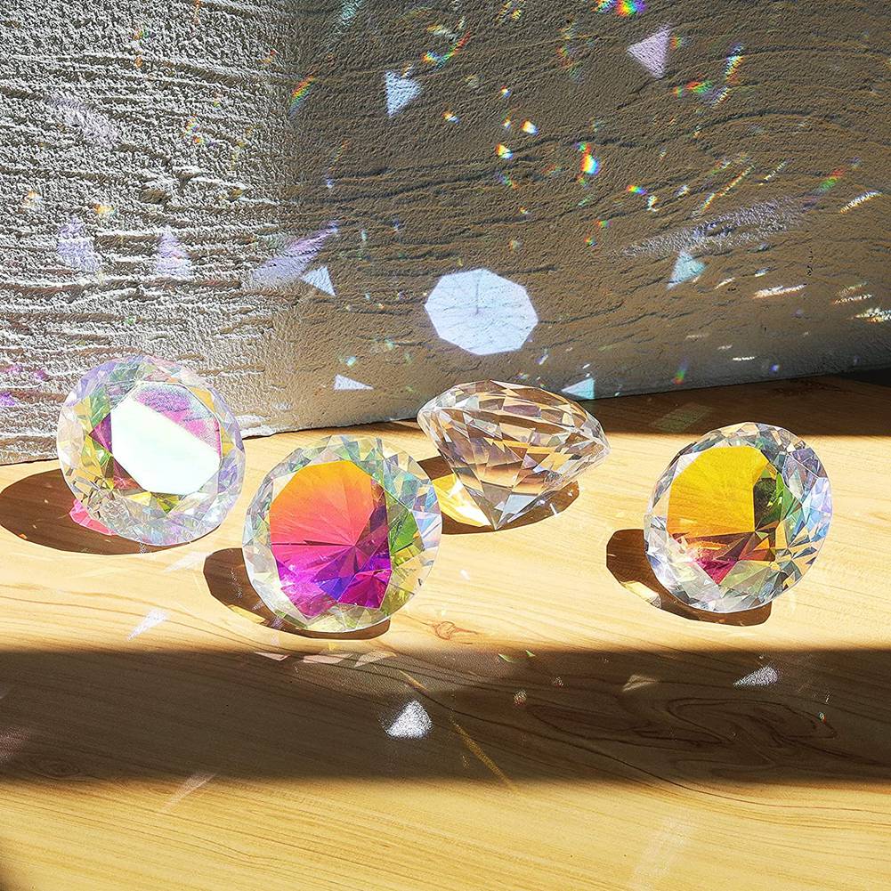 AB46-2PCS 50 Mm/ 2 Inch AB Col - Paper Weight Crystal 评论和价格