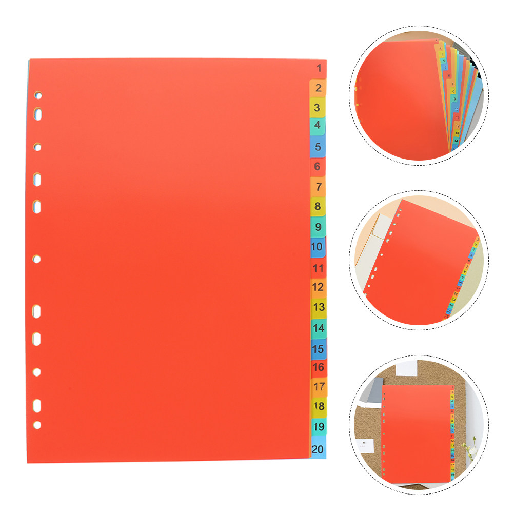 2Sets Plastic Index Dividers L - Tab Divider A4 评论和价格