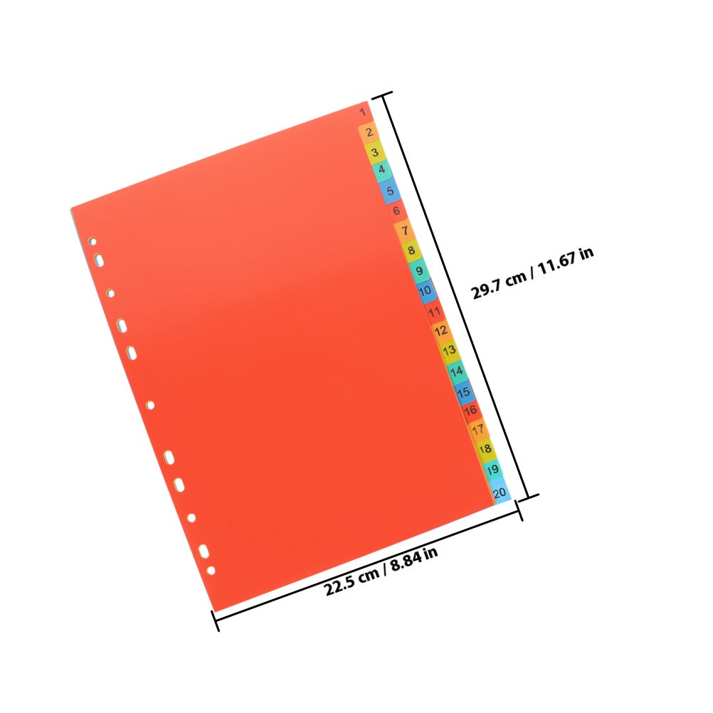 2Sets Plastic Index Dividers L - Tab Divider A4 评论和价格