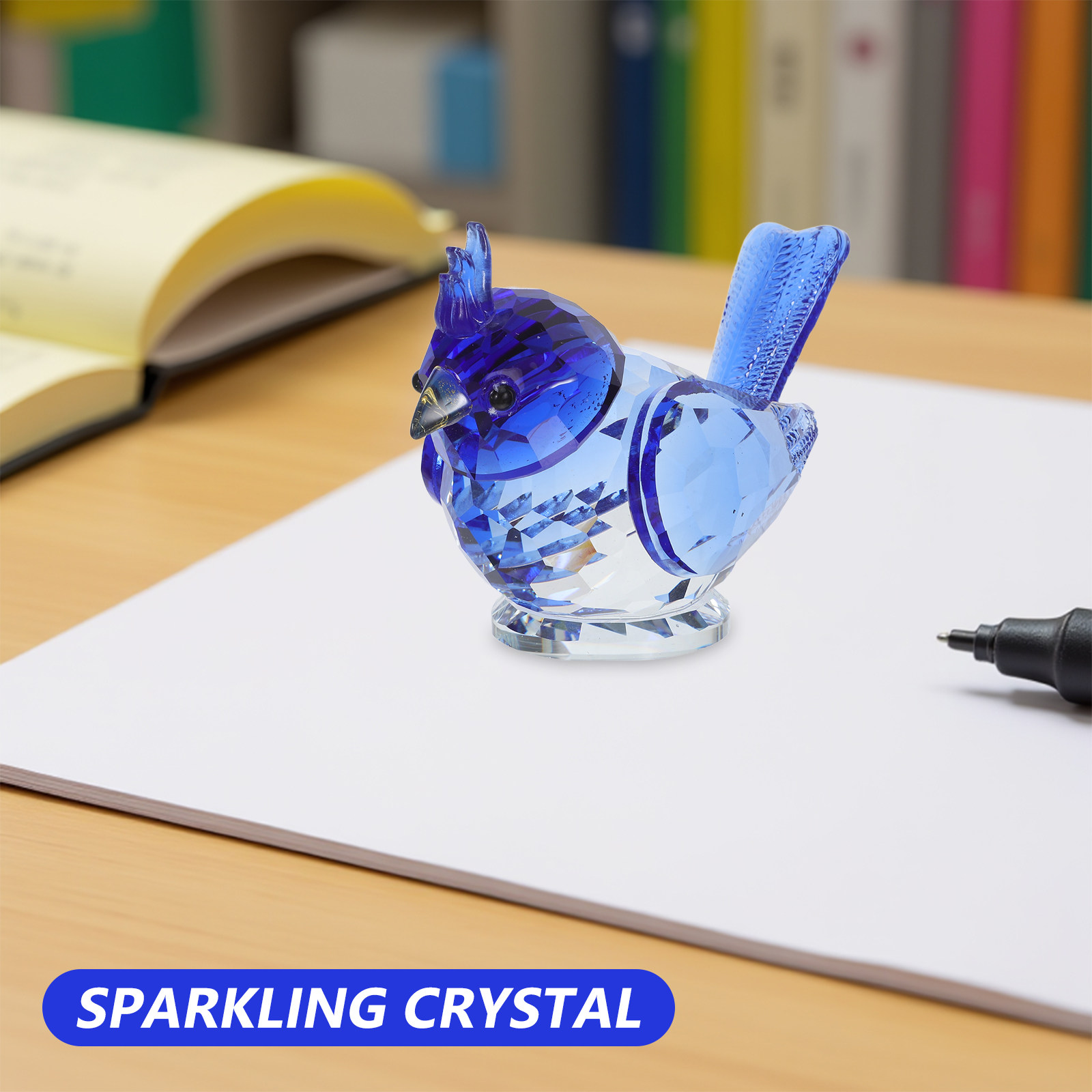 Small Crystal Bird Sculpture D - Paper Weight Crystal 评论和价格