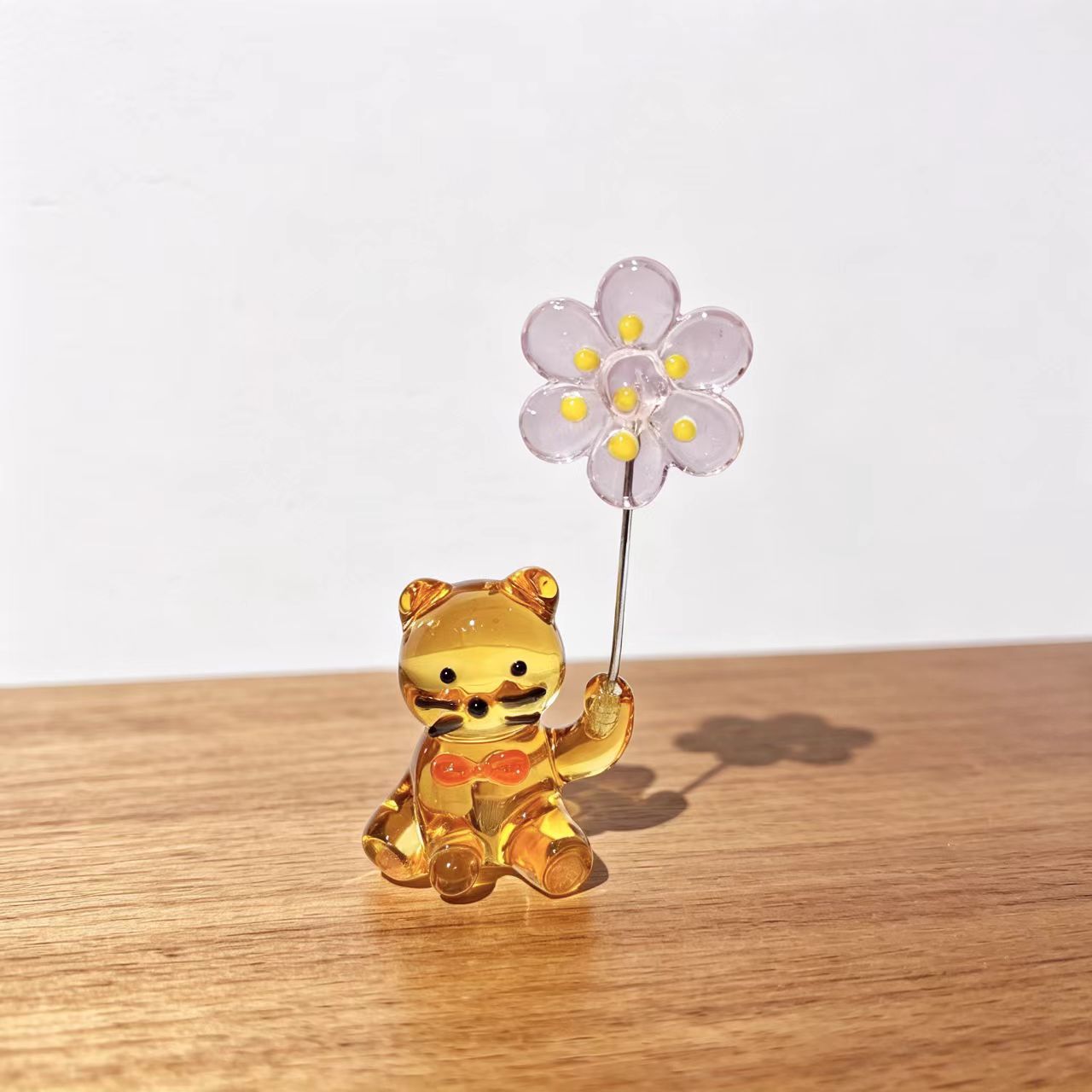 Japanese-Style Glass Kitten Pa - Paper Weight Crystal 评论和价格