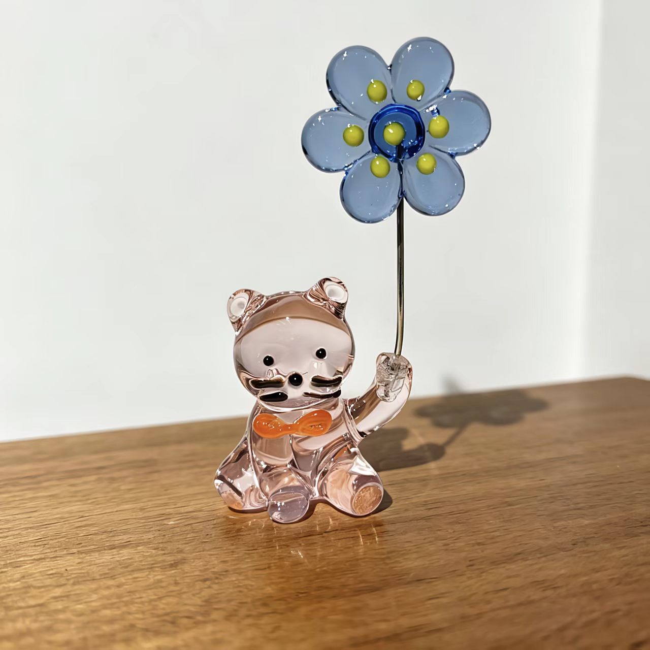 Japanese-Style Glass Kitten Pa - Paper Weight Crystal 评论和价格