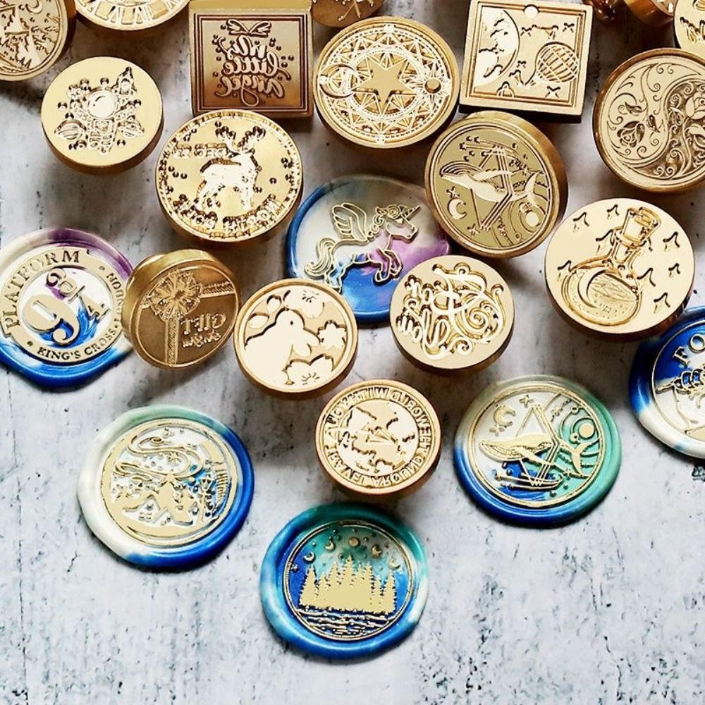 20 Pcs/set Zinc Alloy Wax Seal - Wax Seal Stamp Set 评论和价格