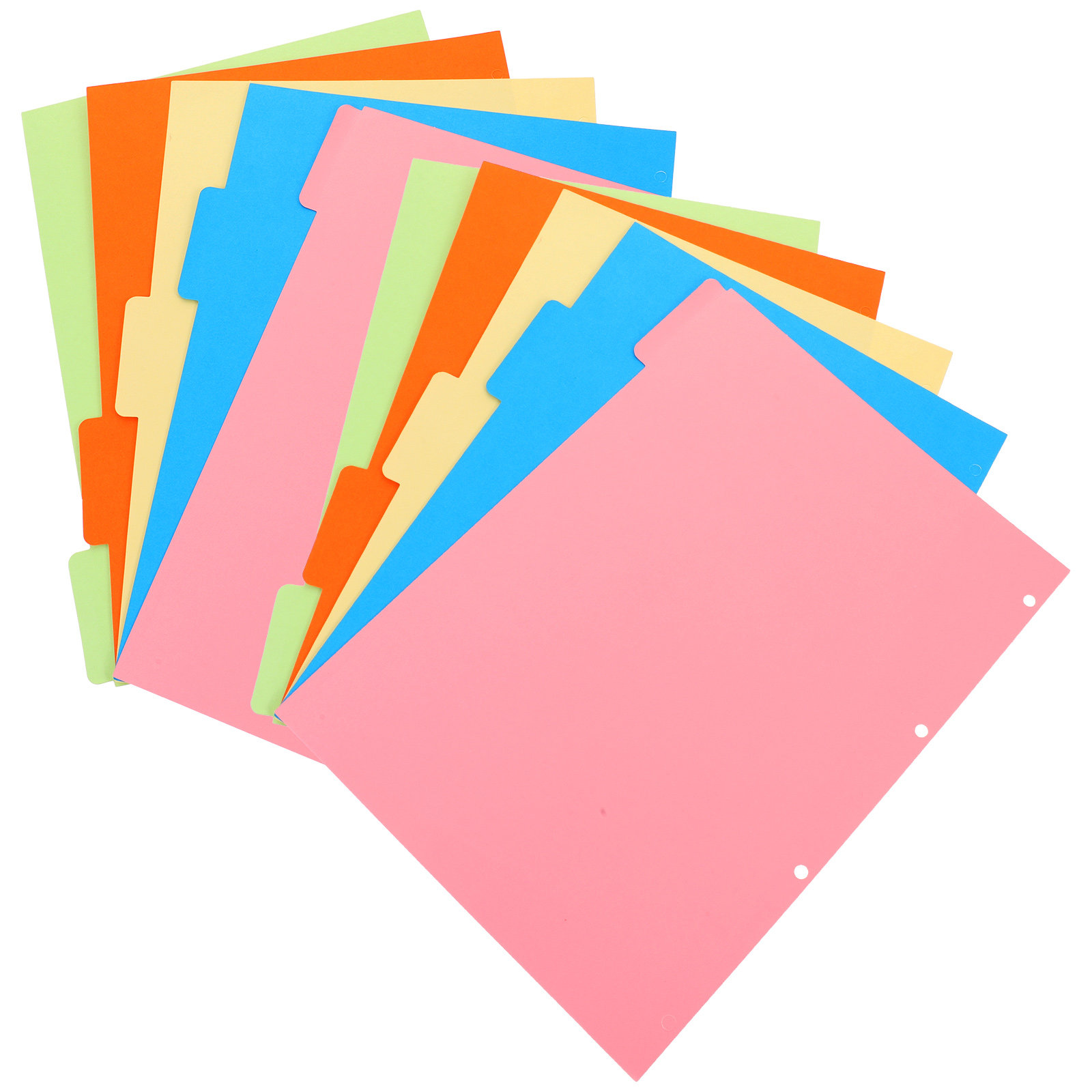 2Sets Colored Binder Dividers  - Tab Divider A4 评论和价格