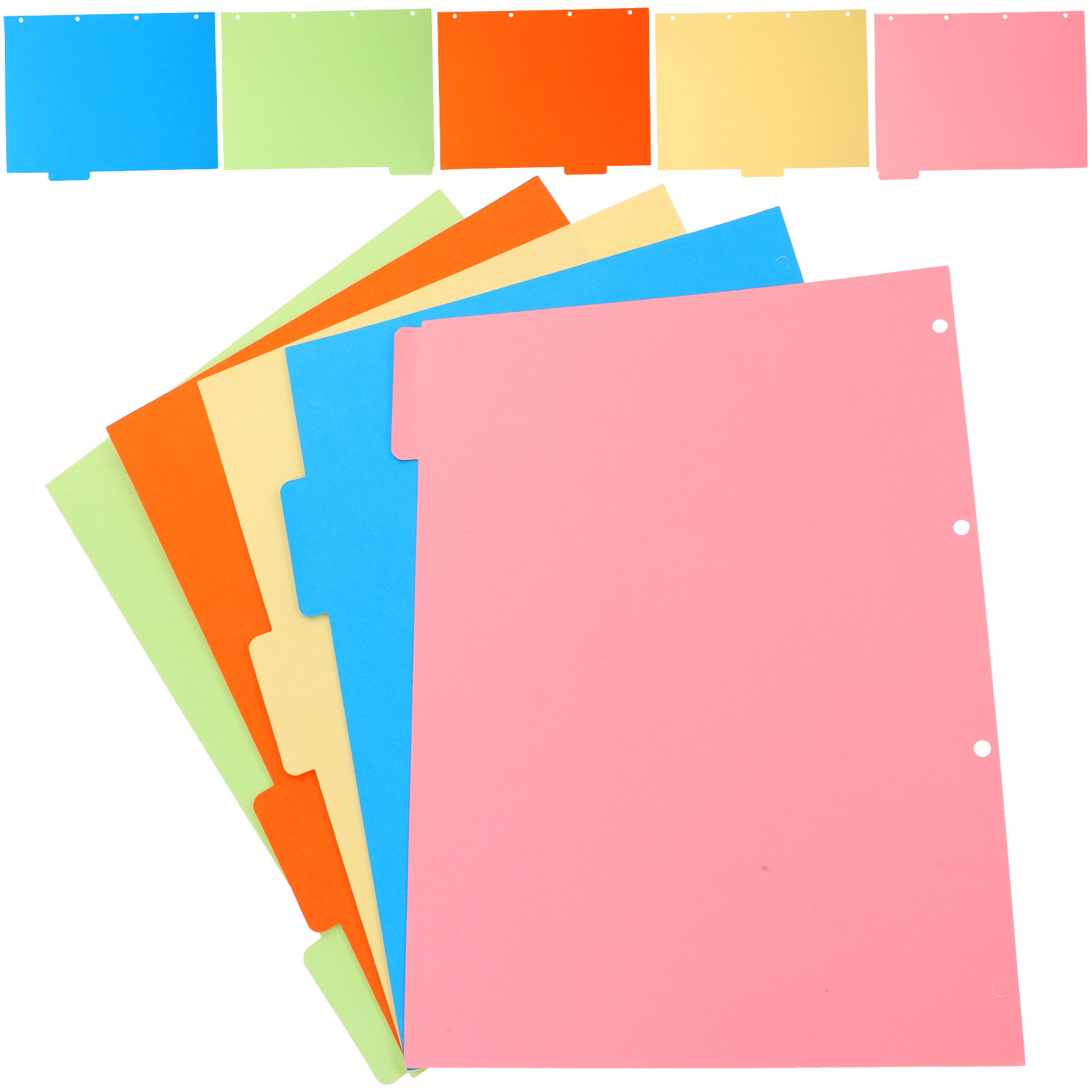 2Sets Colored Binder Dividers  - Tab Divider A4 评论和价格