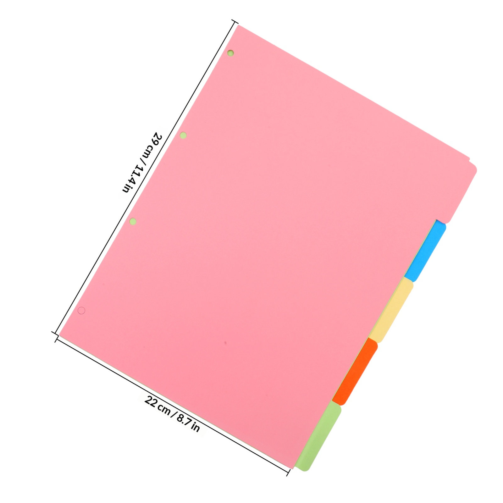 2Sets Colored Binder Dividers  - Tab Divider A4 评论和价格
