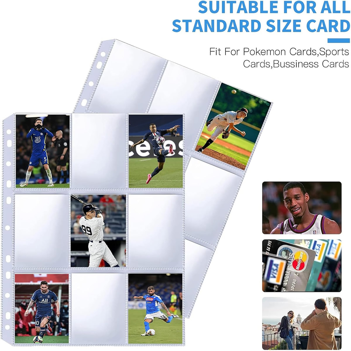 50 Pack 9 Pocket Card Sleeves  - Card Index Box 评论和价格