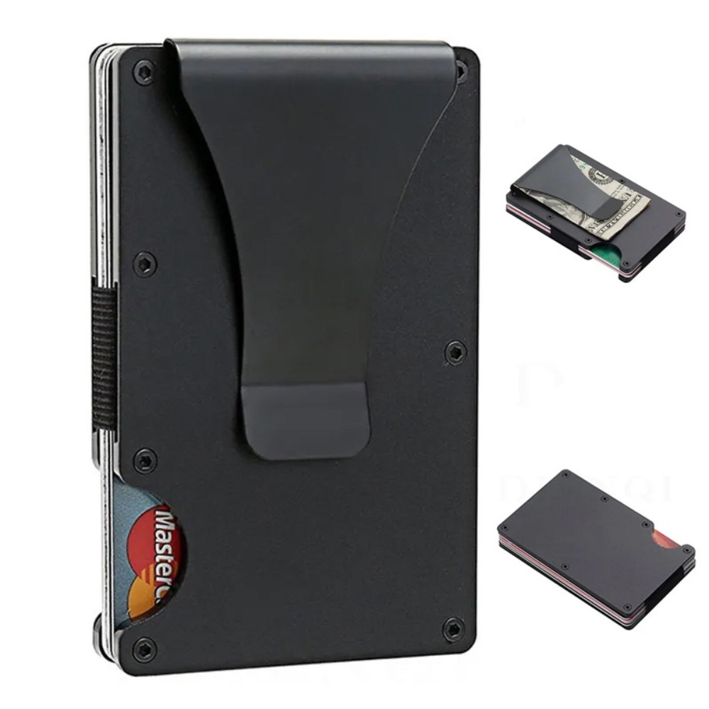 Aluminum Alloy Rfid Blocking C - Index Card Holder 评论和价格