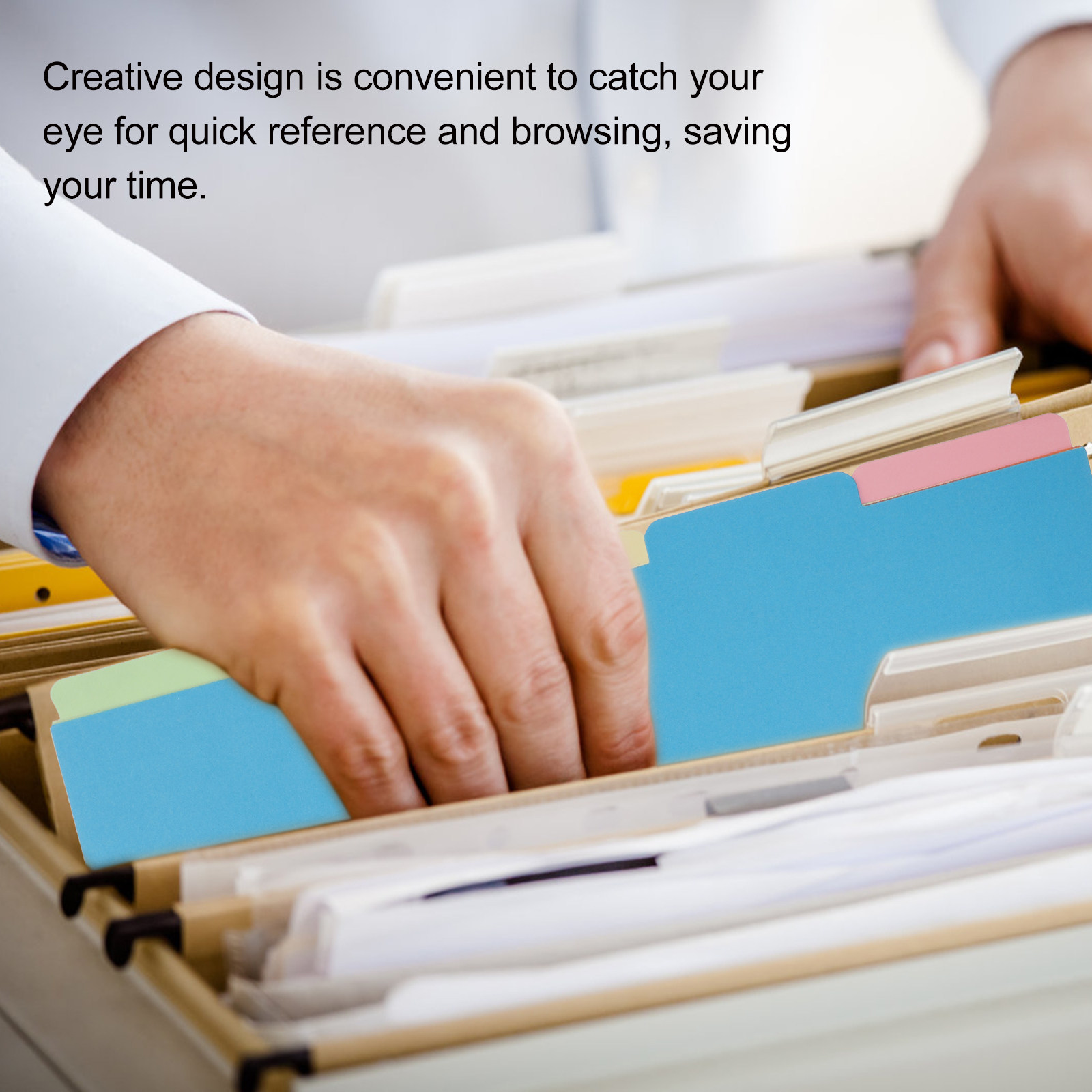 10Pcs Colored Binder Dividers  - Tab Divider A4 评论和价格