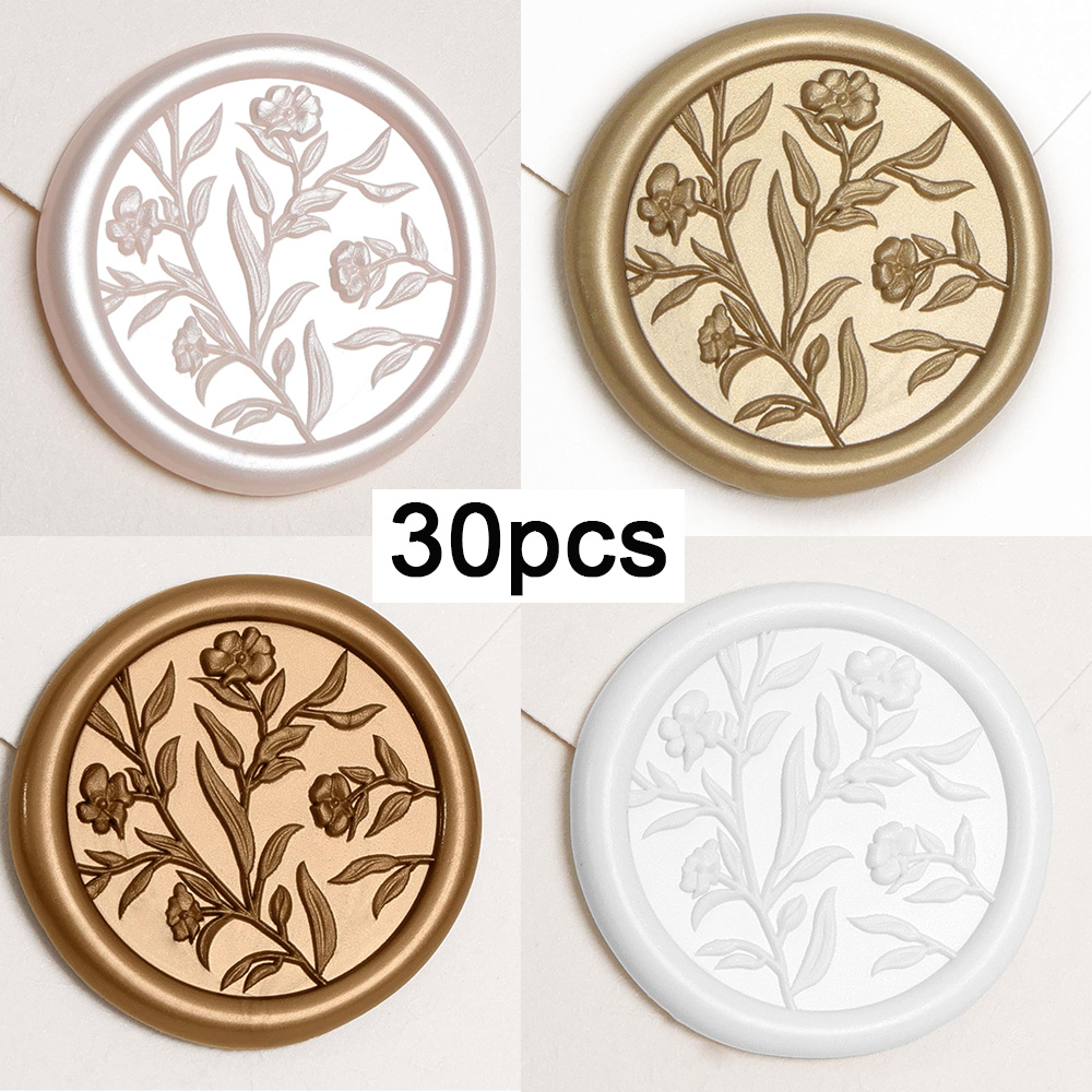 Wax Seal Stickers - 3D Floral  - Wax Seal Stamp Set 评论和价格