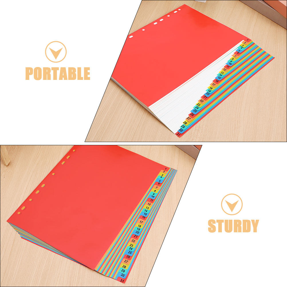 2Sets A4 Plastic Index Page Di - Tab Divider A4 评论和价格