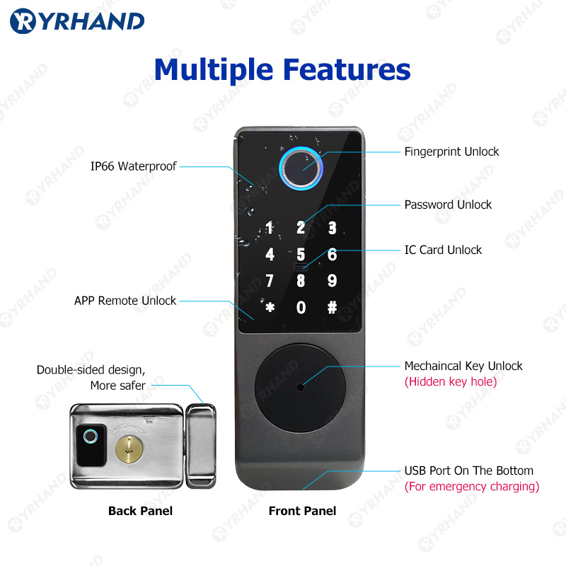 Tuya Smart lock Waterproof Wif - Letter Opener Brass 评论和价格